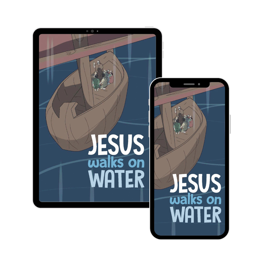 Jesus Walks on Water (Children's E-Book)